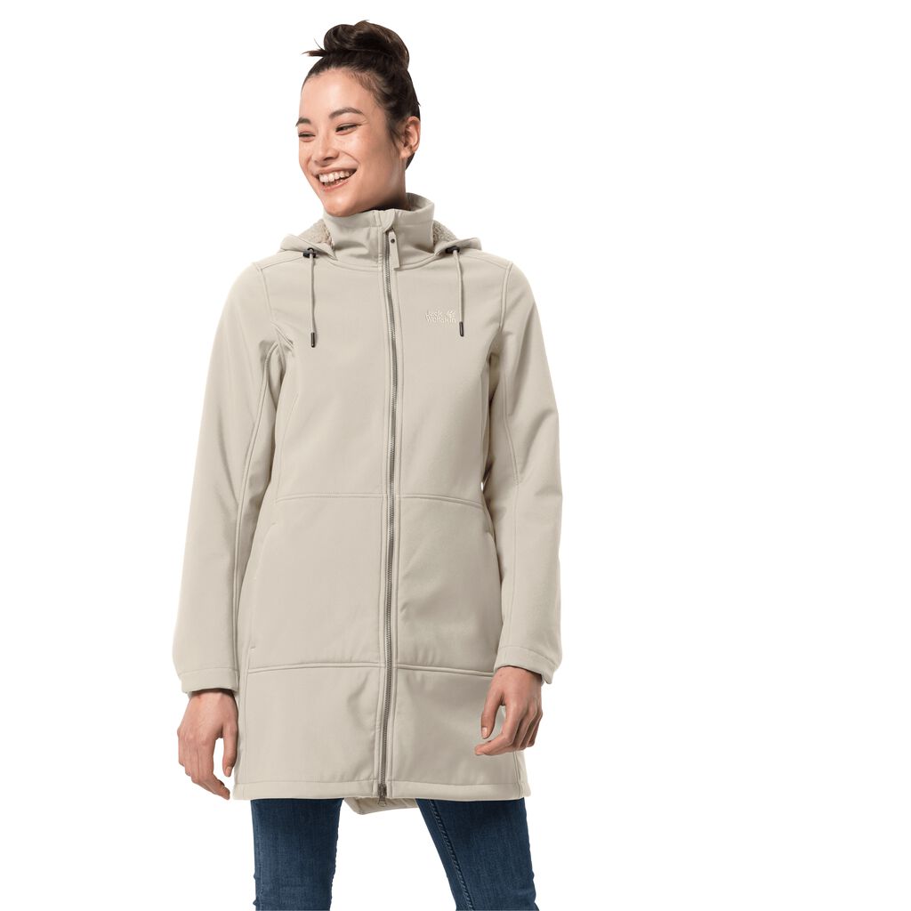 Jack Wolfskin WINDY VALLEY Női Softshell Kabát Szürke - KUXHYZ-073